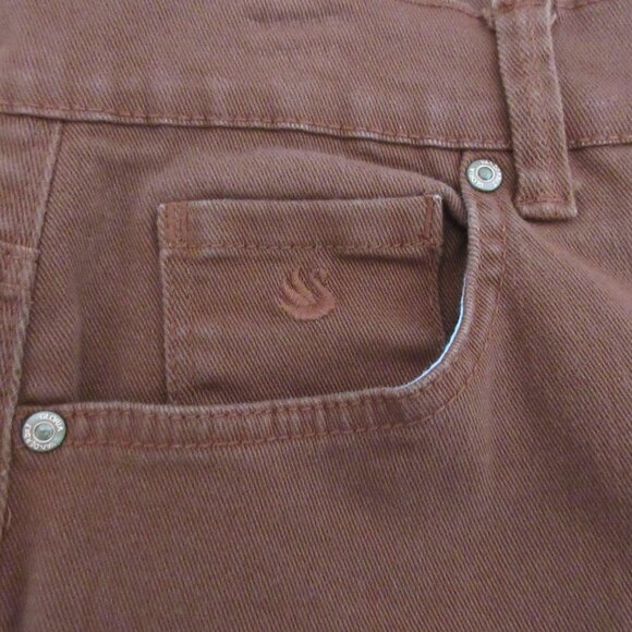 Gloria Vanderbilt Amanda 5-Pocket Jeans Sz 10 Average Copper Straight Leg Stretc - Picture 7 of 8